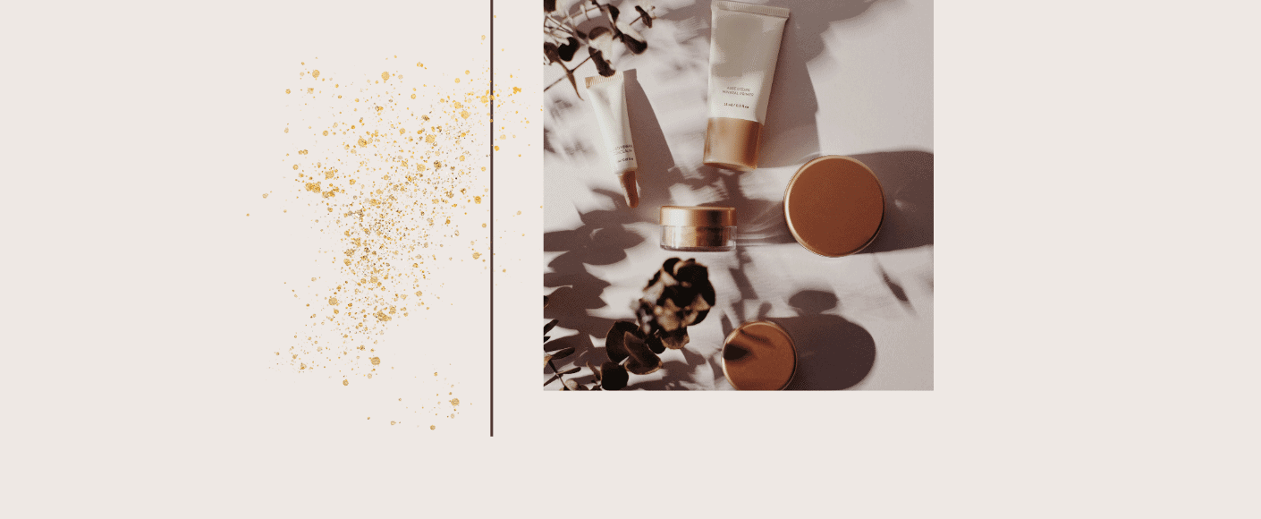Coffrets de beauté d'Aube d'Éden Coffrets de beauté d'Aube d'Éden sur une surface claire.